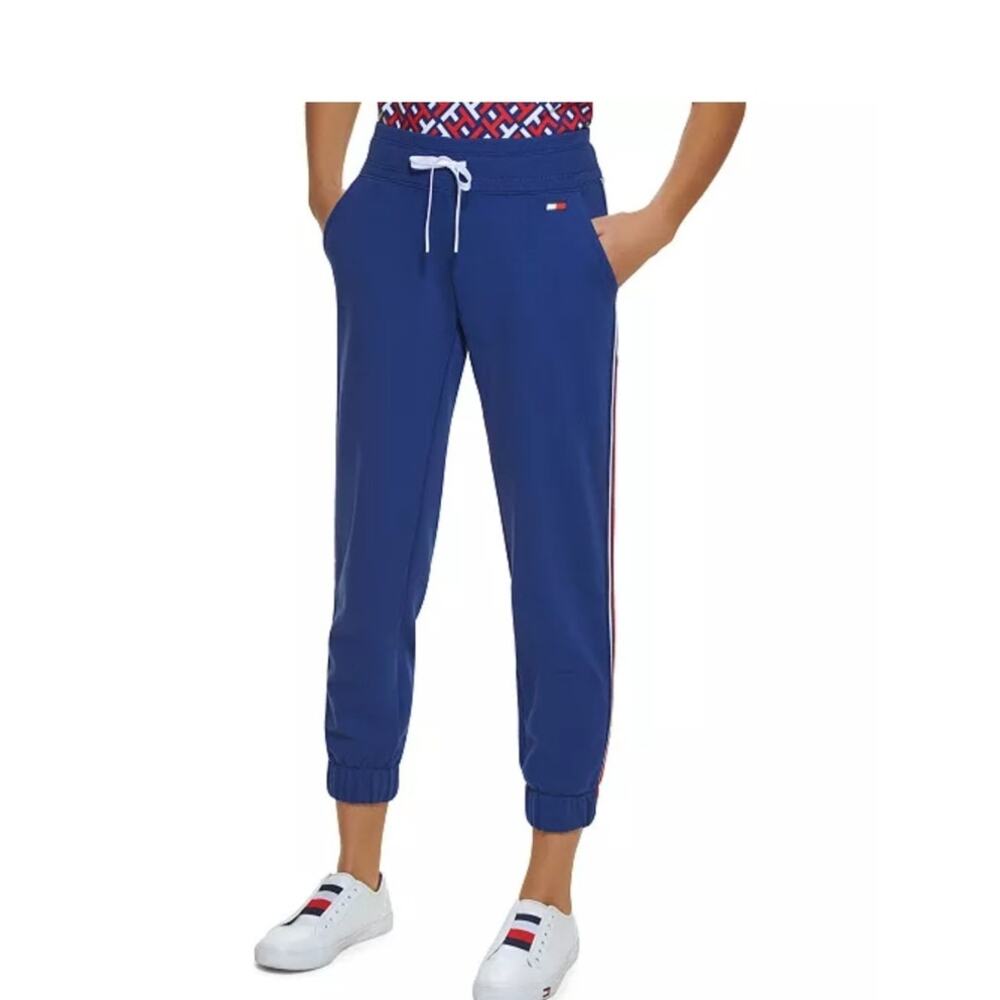 Tommy Hilfiger Sport High Rise Side Stripe Jogger Sweatpants Size Large
